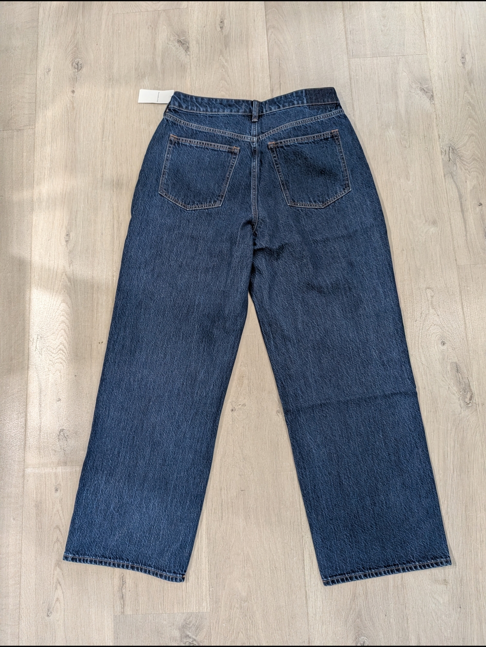 NWT Abercrombie & Fitch Curve Love High-Rise Loose Jeans - Dark Blue SZ 30 Short - Picture 4 of 5